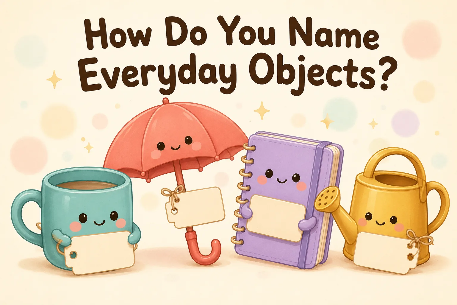 How Do You Name Everyday Objects? quiz cover