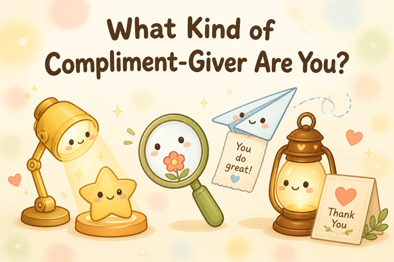 What Kind of Compliment-Giver Are You? quiz cover