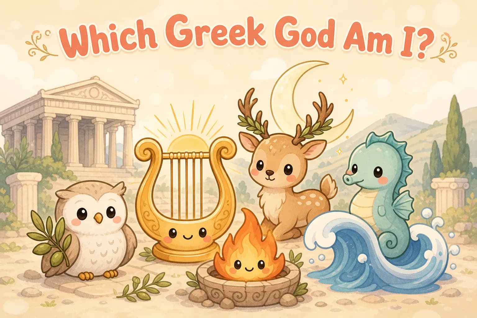 Which Greek God Am I? quiz cover
